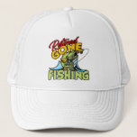 Retired Gone Fishing Trucker Hat