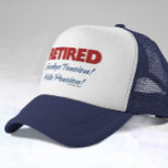 Retired: Goodbye Tension Hello Pension! Trucker Hat<br><div class="desc">Retired: Goodbye Tension Hello Pension! Witty Retirement Saying / Quote for anyone who is retiring. These make wonderful unique and original gifts.</div>