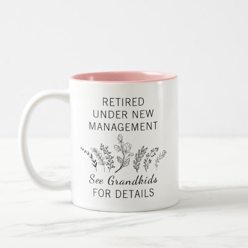 Retired Grandma Grandkids Two_Tone Coffee Mug