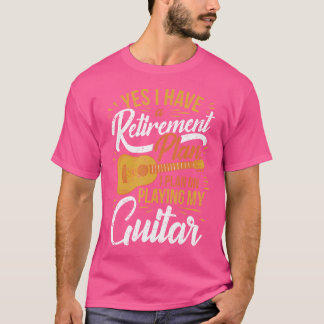 Retired Guitar Player Retirement Guitarist Old-Age T-Shirt