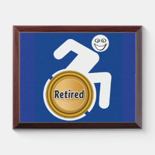 Retired Handicapped Award Plaque
