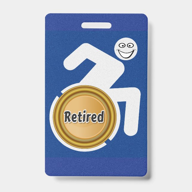 Retired Handicapped Badge (Front)