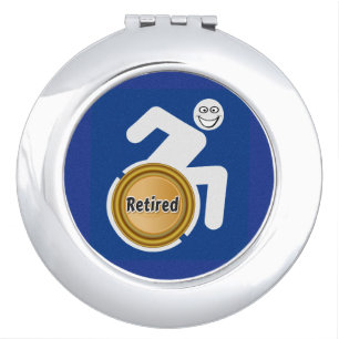 Retired Handicapped Compact Mirror