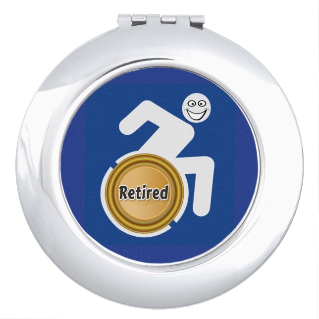 Retired Handicapped Compact Mirror (Front)