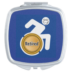 Retired Handicapped Compact Mirror