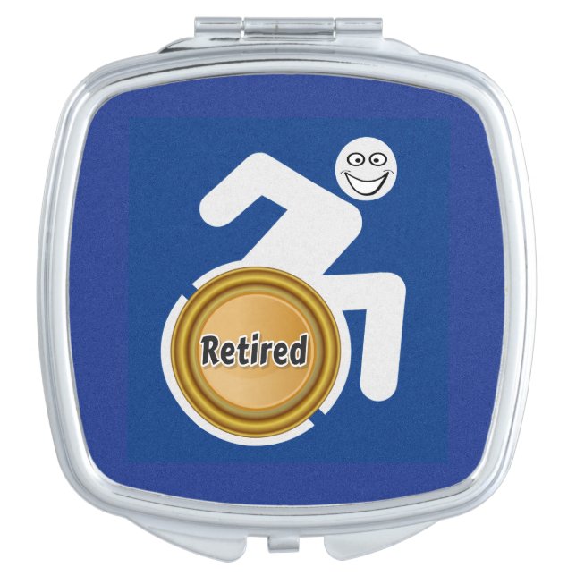 Retired Handicapped Compact Mirror (Front)