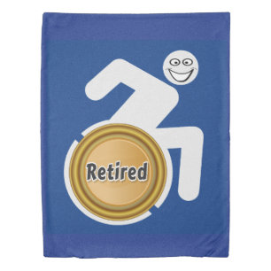 Retired Handicapped Duvet Cover