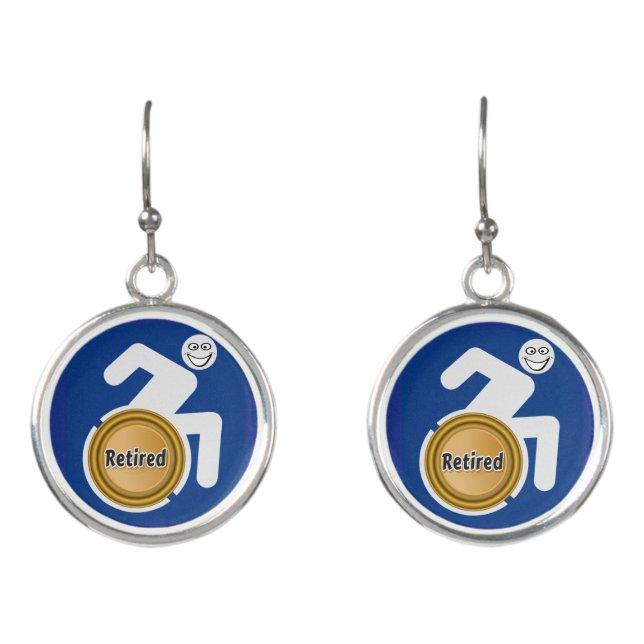 Retired Handicapped Earrings (Front)