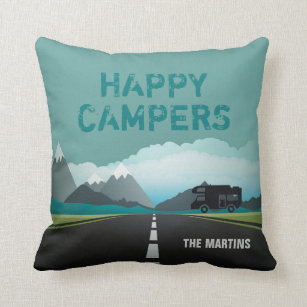 NikkiDawn's Camping Apparel Live Traveler Camping Quote Throw Pillow Multicolor 18x18 