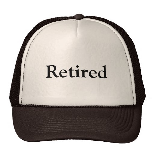 Retired Trucker Hat | Zazzle