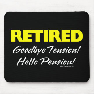 Retired Hellow Pension (Dark) Mouse Pad