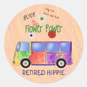 RETIRED HIPPIE sticker