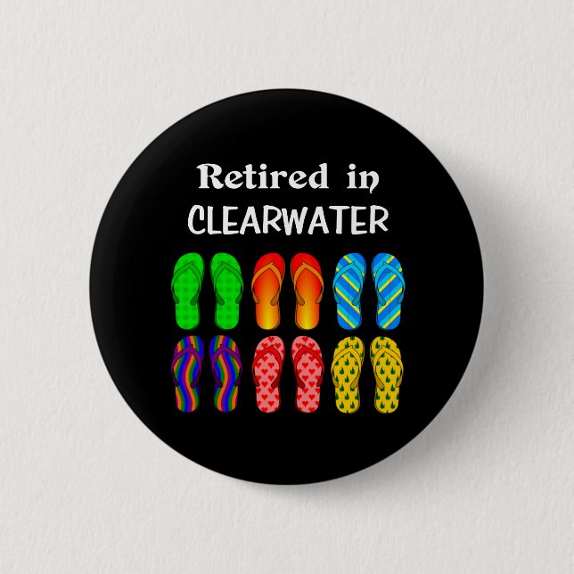 Retired in Clearwater Button (Front)