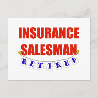 RETIRED INSURANCE SALESMAN POSTCARD