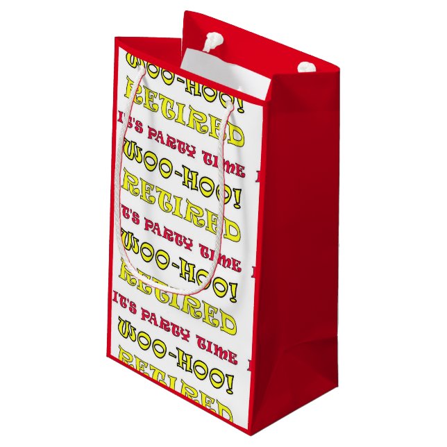 Retired It's Party Time Small Gift Bag (Back Angled)