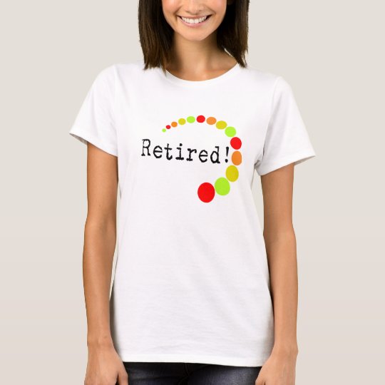 Retired Ladies T-Shirts Citrus Dots Design