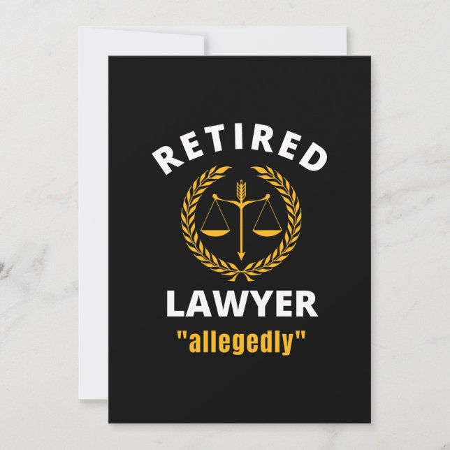 Retired Lawyer Allegedly (Front)