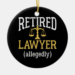 Retired Lawyer Allegedly Ceramic Ornament