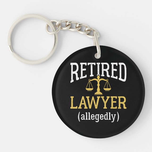 Retired Lawyer Allegedly Keychain (Front)