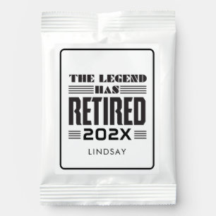 Retired Legend Coworker Retirement Personalized Margarita Drink Mix