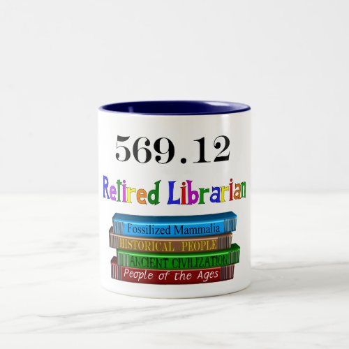 Retired Librarian 5690 Dewey Decimal System Mug