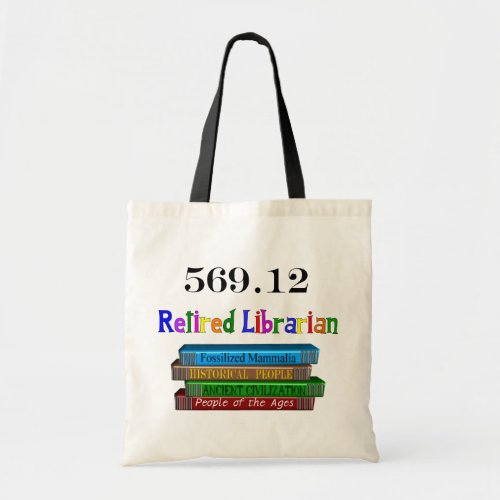 Retired Librarian 5690 Dewey Decimal System Tote Bag