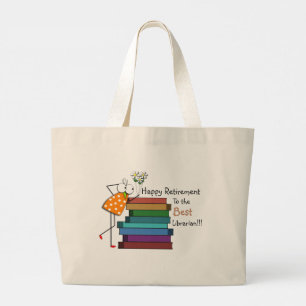 Retired Librarian Large Tote Bag