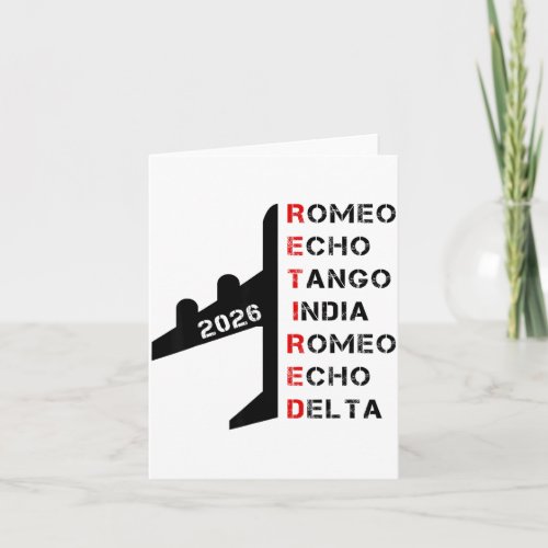 Retired Lot 2026 Phonetic Alphabet Retirement Gift