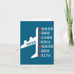 Retired Lot 2026 Phonetic Alphabet Retirement Gift Card