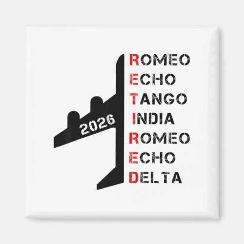 Retired Lot 2026 Phonetic Alphabet Retirement Gift