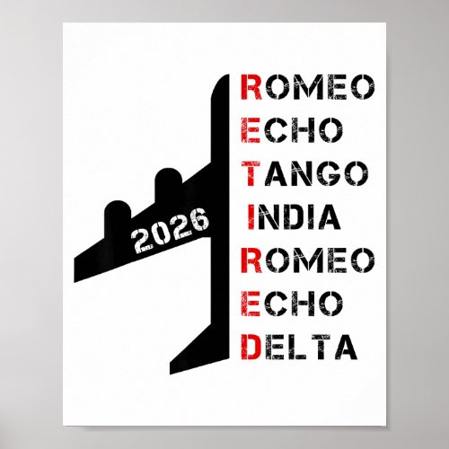 Retired Lot 2026 Phonetic Alphabet Retirement Gift