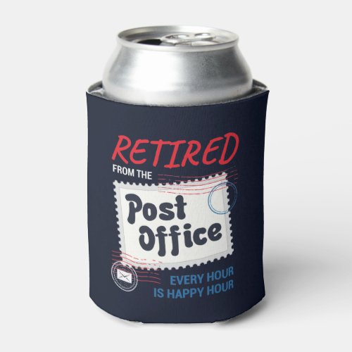 Retired Mailman Postal Worker Coworker Retirement Can Cooler