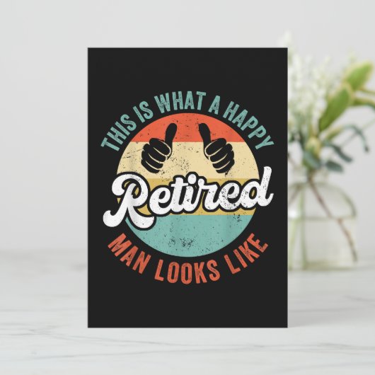 Retired Man Funny Retirement  (Standing Front)