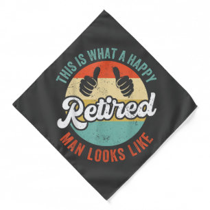 Retired Man Funny Retirement  Bandana