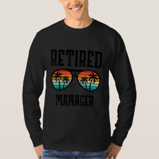 Retired manager For Men & Women Retro Vintage T-Shirt