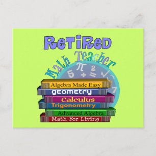 Retired Math Teacher Gifts Postcard