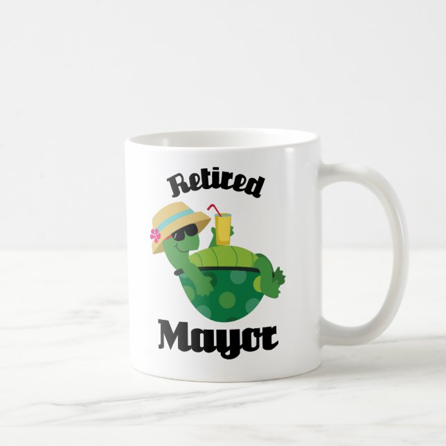Retired Mayor Gift Coffee Mug (Right)