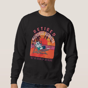Retired Mechanical Assembler  Vintage Retirement Sweatshirt