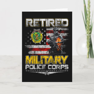 Retired Military Lice Veterans Day Patriotic Memor Card