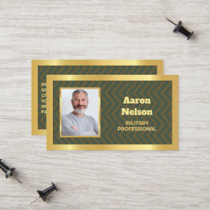 Retired Military Photo Calling Card