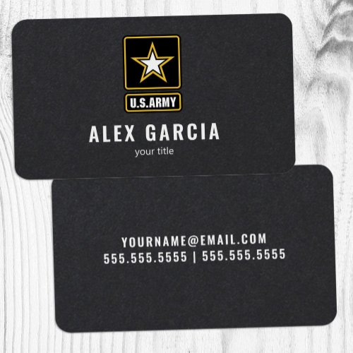 Retired Military Premium Business Card