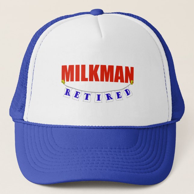 RETIRED MILKMAN TRUCKER HAT (Front)