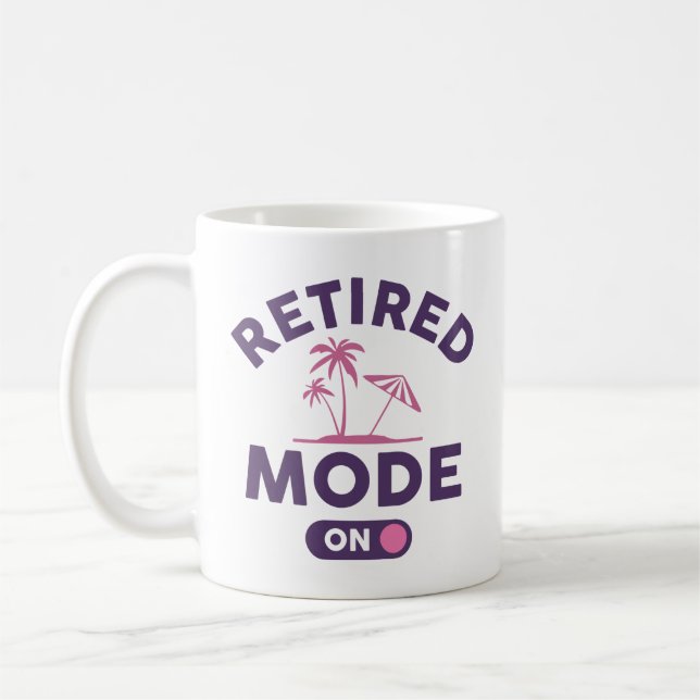 Retired Mode On Coffee Mug (Left)