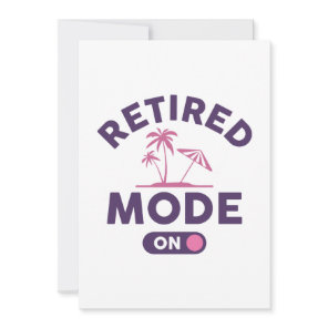 Retired Mode On Thank You Card
