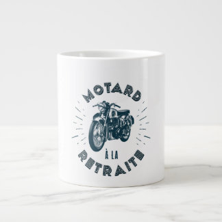 Retired Motard T-shirt Giant Coffee Mug