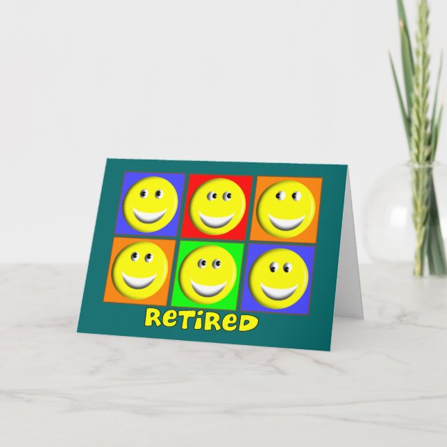 "RETIRED" Multi Design Card (Front)