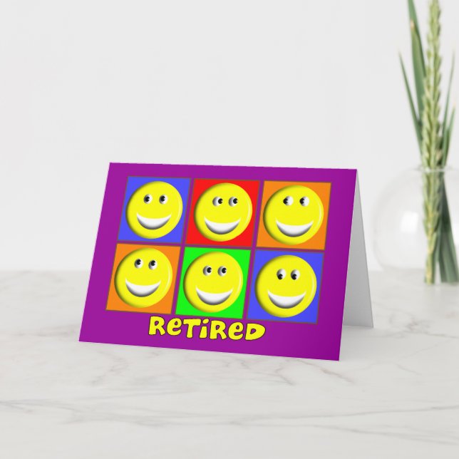 "RETIRED" Multi Design Card (Front)