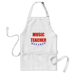 RETIRED MUSIC TEACHER ADULT APRON