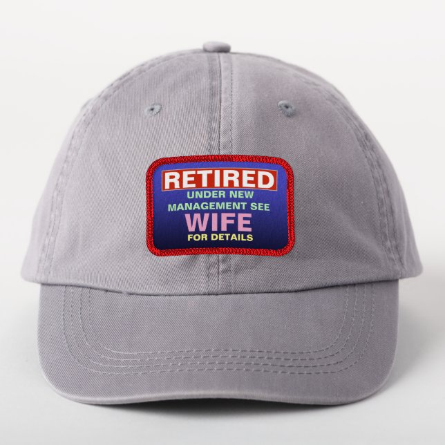 Retired New Management Wife Fun Personalize Patch (On Headwear)