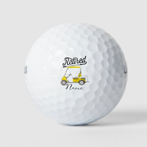 Retired  Not My Problem Anymore for golfer Golf Balls